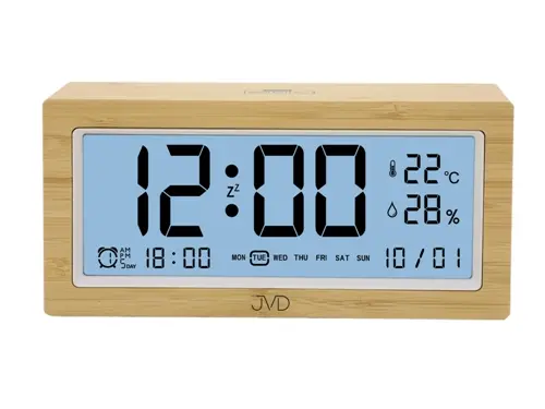 Digitální budík s teploměre a vlhkoměrem JVD SB2897