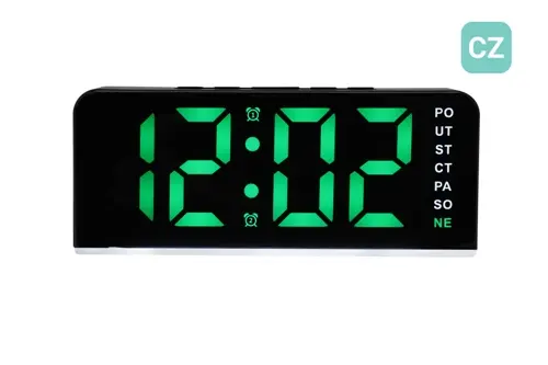 Digitální budík do sítě JVD v českém jazyce SB8033.1