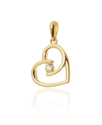 Zlatý přívěšek srdíčko s diamantem L'Amour Diamonds FP25342Y + dárek zdarma