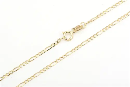 Řetízek ze žlutého zlata figaro 60 cm ZLR1653F + DÁREK ZDARMA