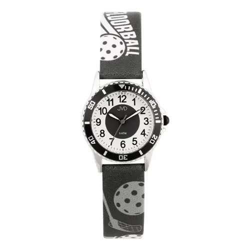 Chlapecké hodinky JVD s motivem florbalu J7234.1