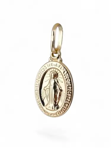 Zlatý přívěšek destička madonka Panna Marie ZZ1624F + dárek zdarma