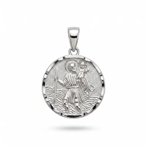 Stříbrný přívěšek - medailon svatý Kryštof STRZ1575F