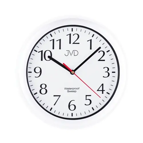 Hodiny JVD do koupelny vhlkotěsné SH494