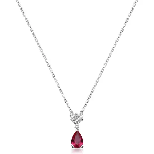 Stříbrný náhrdelínk Brosway Fancy Passion Ruby FPR111 + dárek zdarma