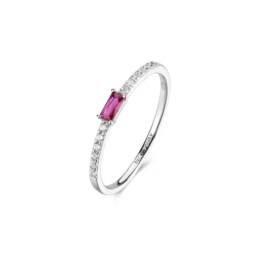 Stříbrný prsten s rubínem a zirkony Brosway Fancy Passion Ruby FPR143