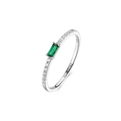 Stříbrný prsten se zeleným zirkonem Brosway Fancy Life Green FLG148