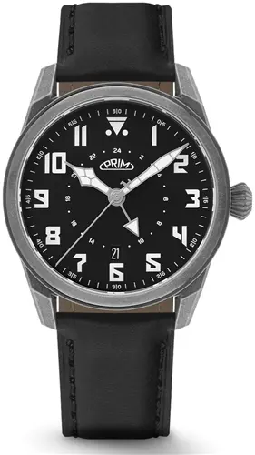 Pánské hodinky PRIM Pilot Dual time Automatic W01P.13297.A + Dárek zdarma
