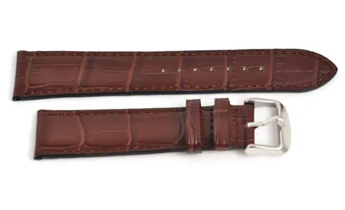 Kožený odvětrávaný řemínek Fluco Mocca 207-02 24 mm