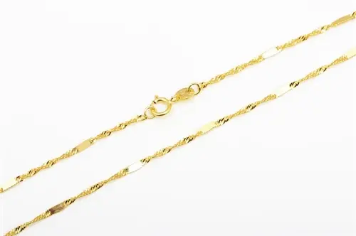 Dámský řetízek ze žlutého zlata singapore 50cm ZLR0878F + DÁREK ZDARMA