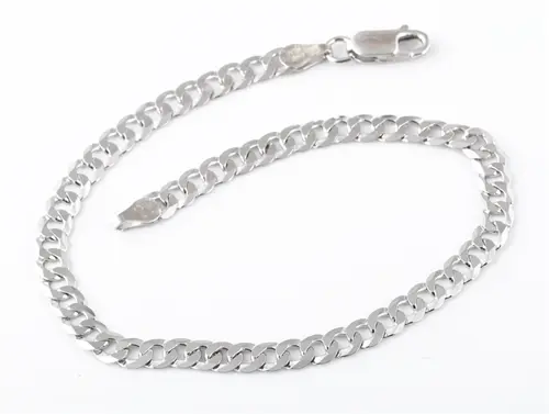 Pánský stříbrný náramek pancr 21 cm 62413F