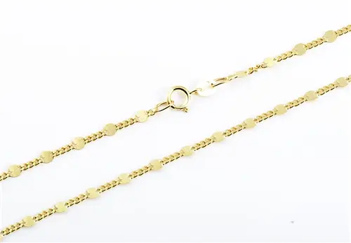 Řetízek ze žlutého zlata figaro valentina 45 cm ZLR1000F + DÁREK ZDARMA