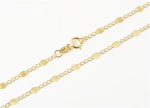 Řetízek ze žlutého zlata figaro kávové zrno 55 cm ZLR1162F + DÁREK ZDARMA