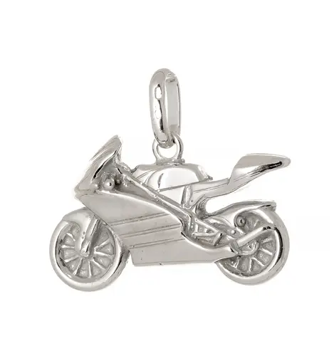 Stříbrný přívěšek motorka STRZ0725F