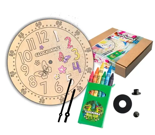 Set na kreativní výrobu dětských hodin Clockodile CCT0021