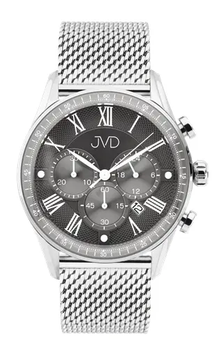 Pánské hodinky s chronografem JVD steel JE1001.5 + Dárek  zdarma