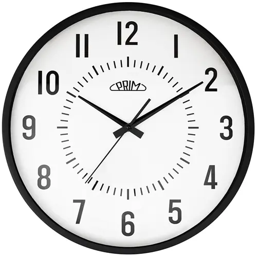 Nástěnné hodiny Prim s plynulým chodem E01P.4184.90 + dárek zdarma