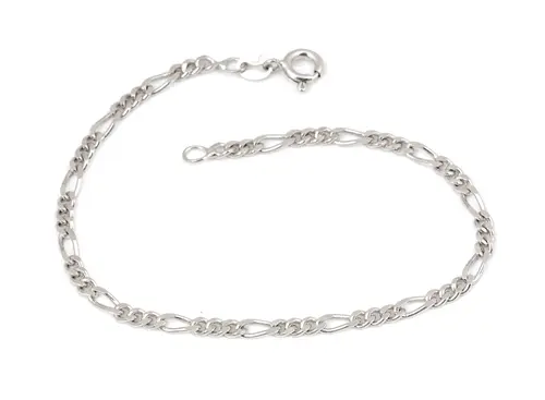 Stříbrný náramek figaro 19 cm STNA0453F