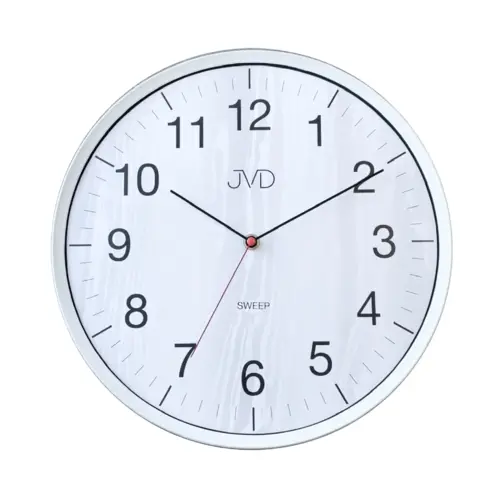 Nástěnné hodiny JVD s plynulým chodem HA17.1