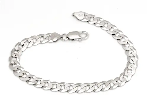 Pánský stříbrný náramek pancr 22 cm STNA0487F + dárek zdarma