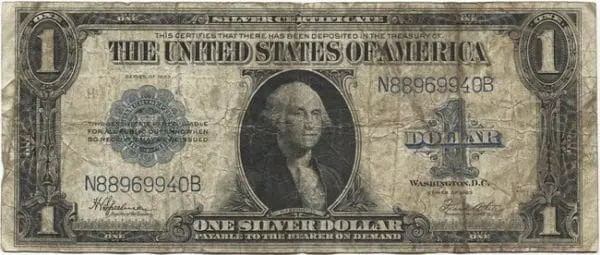 Stříbrný certifikát 1 dolar 1923 (Washington)