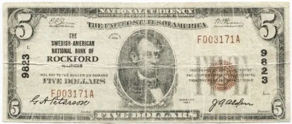 5 dolarů 1929 (Lincoln)