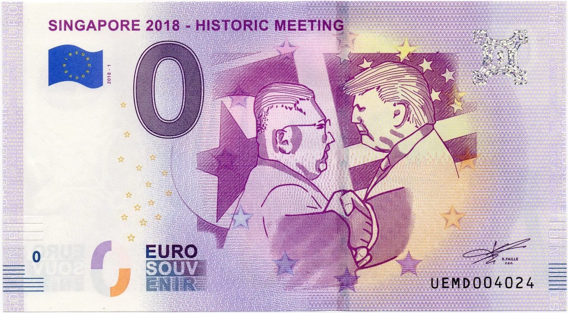 0 Euro Singapur 2018 – historické setkání
