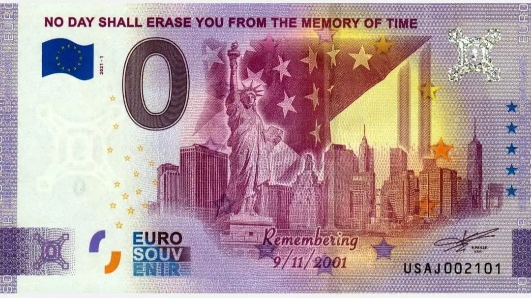 0 Euro Vzpomínka na 11. září
