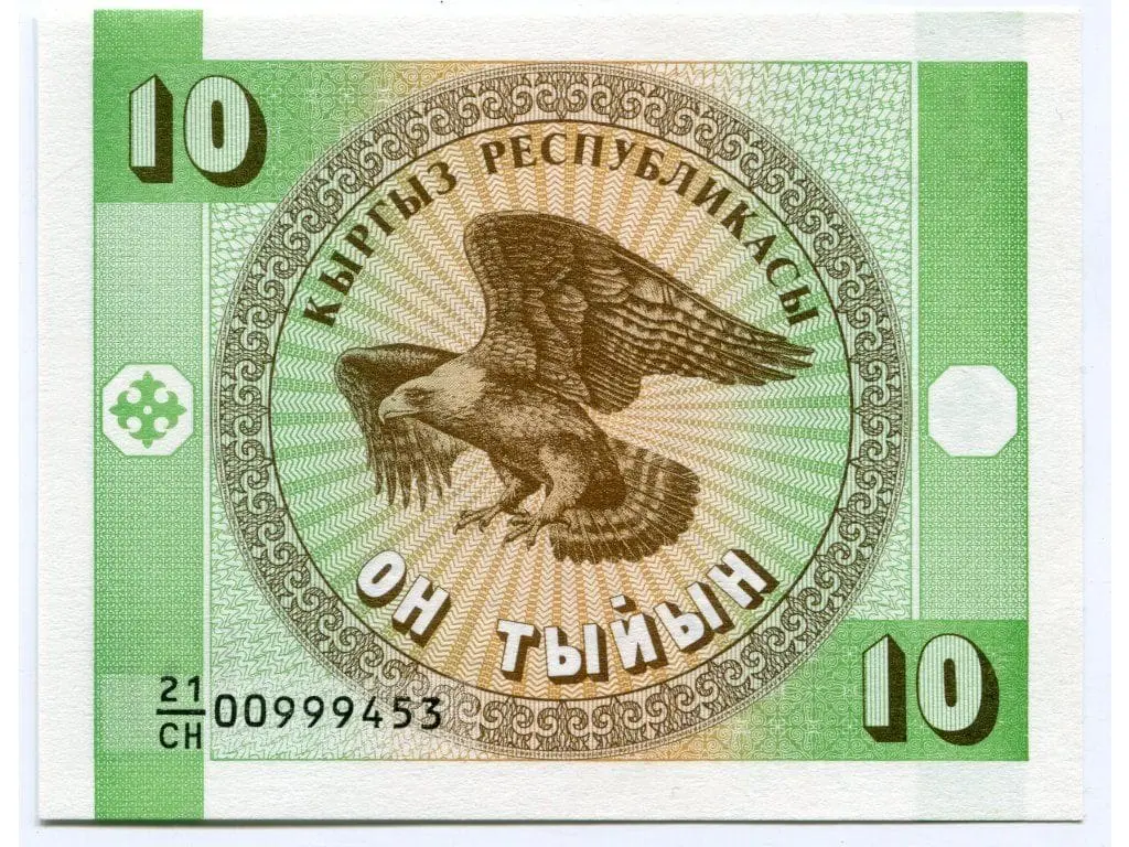 Kyrgyzstán 10 Tyiyn
