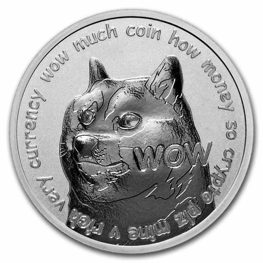 Stříbrná mince Dogecoin 1 Oz USA