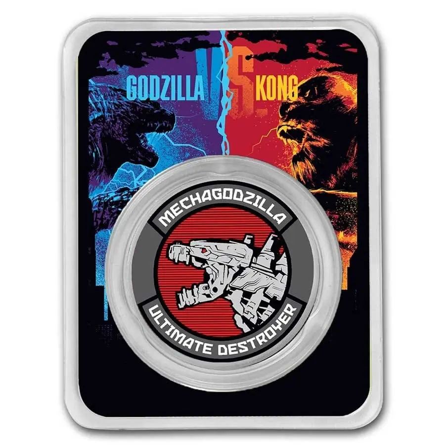 Stříbrná mince Mechagodzilla 1 oz
