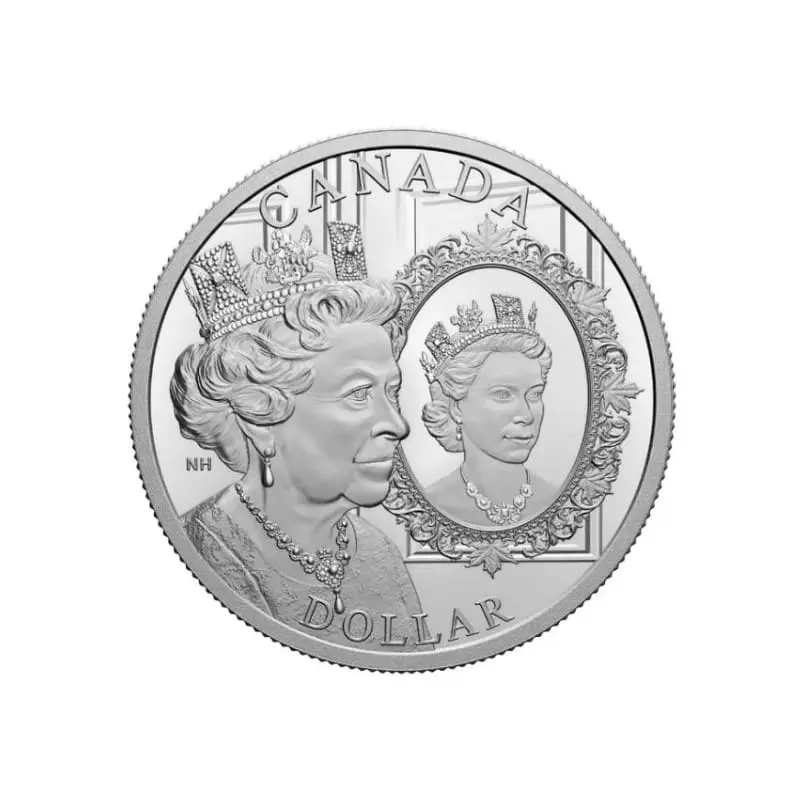 Stříbrná mince Platinové jubileum Královny Alžběty II. 23,17 g 1 CAD 2022 Canada