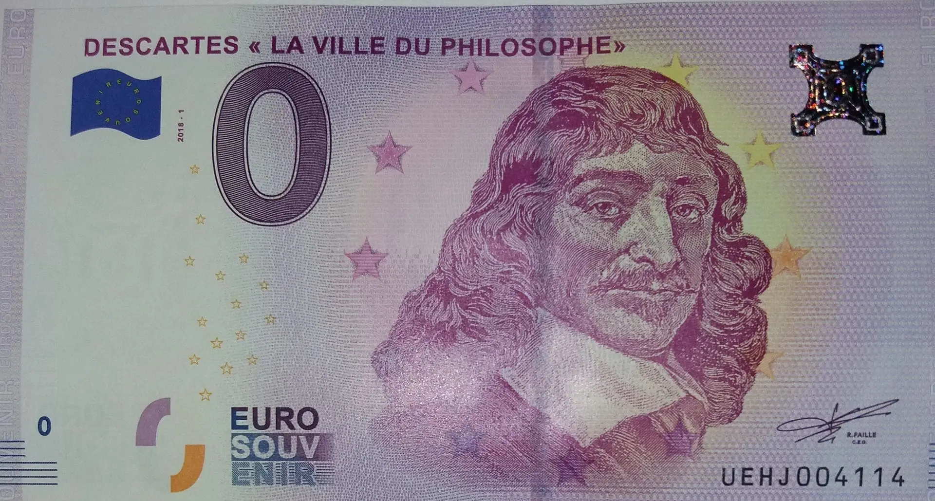 0 euro Descartes Philosophe