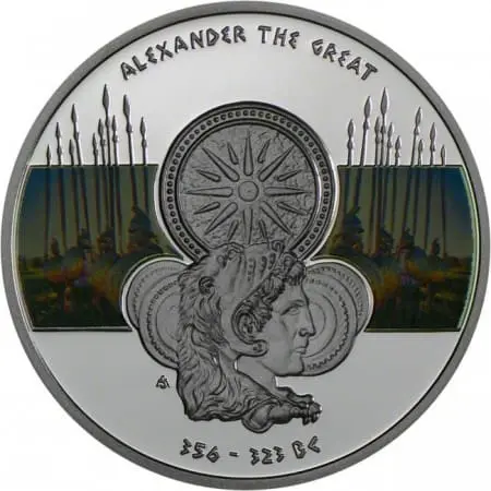 Stříbrná mince Alexandr Veliký 2011 Niue Ag 925 Proof Rarita 5 000 ks