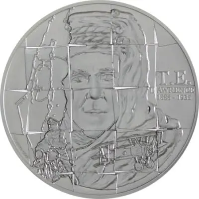 Stříbrná mince 2 dolary Lawrence z Arábie PP Niue Island (2013)