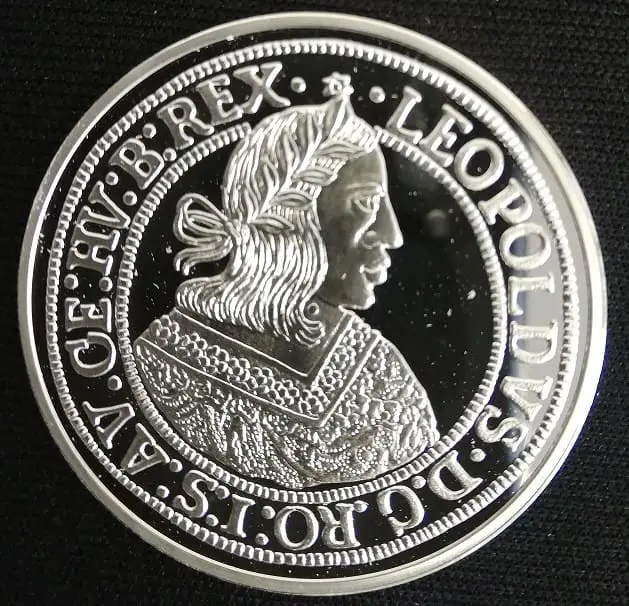 Stříbrná replika Leopold I.  Historická ražba  2006  20 g Ag  38,61 mm