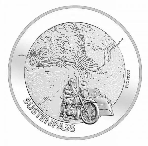 Stříbrná mince Susten Pass 20 CHF 2020 Swissmint |