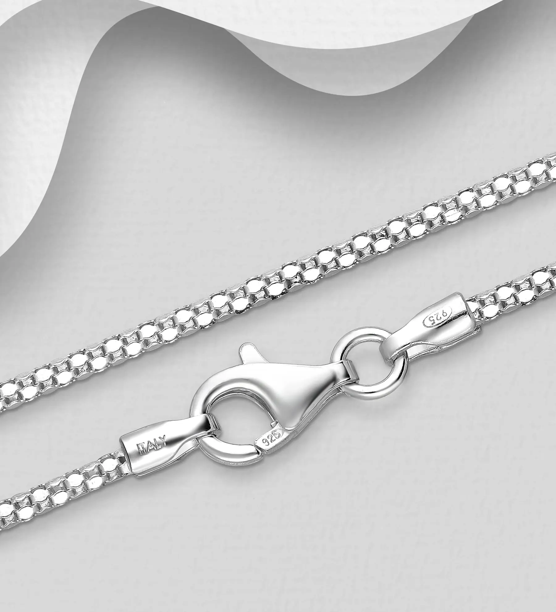 Provedení řetízku Korejský ze stříbra 925r Made in Italy rozměr 45.7 cm