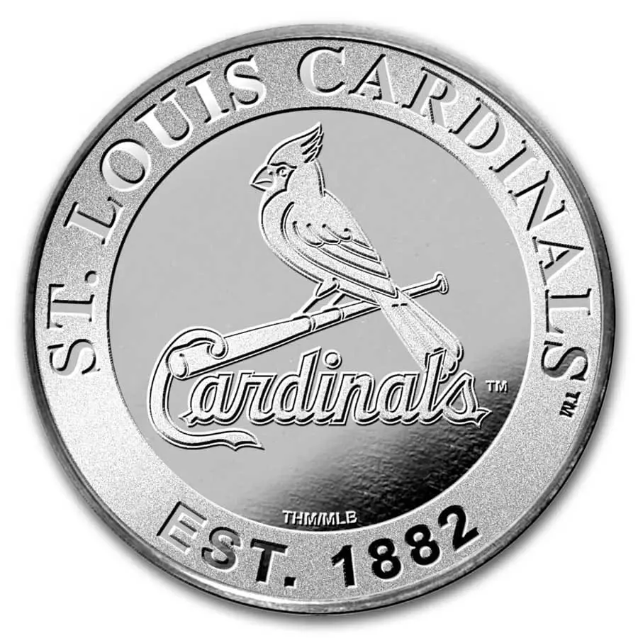 MLB St. Louis Cardinals 1 oz Silver Round (s krabičkou)