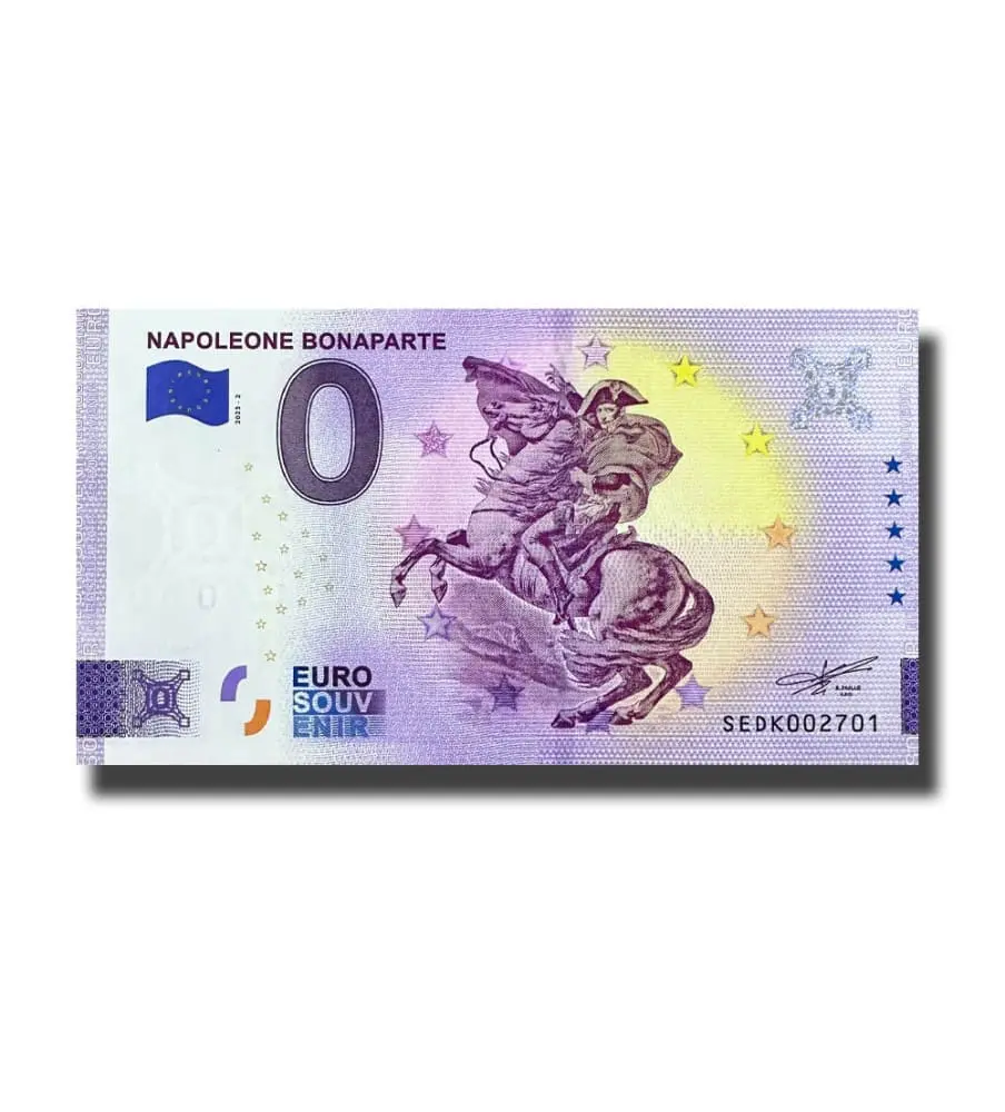 0 Euro Suvenýr bankovka Napoleone Bonaparte Italy SEDK 2023-2