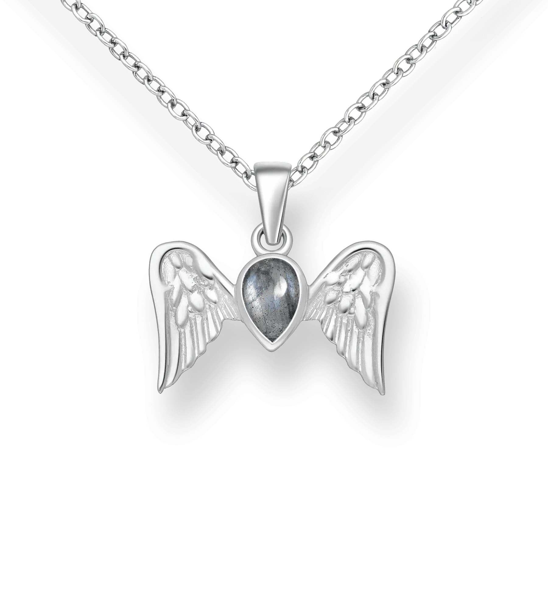 Přívěsek Wings Křídla ze stříbra 925, zdobený Labradoritem