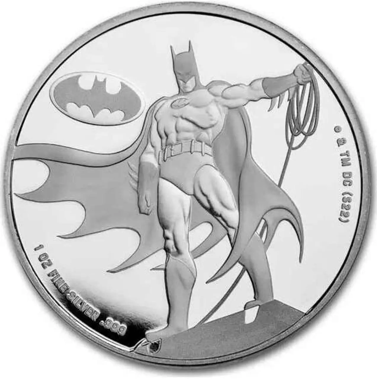 2023 1 oz Samoa DC Comics Batman ,999 Stříbrná BU mince