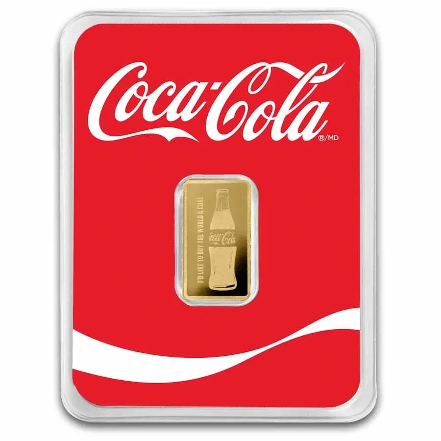 1/2 gramu zlatý slitek v TEP - Coca-Cola®