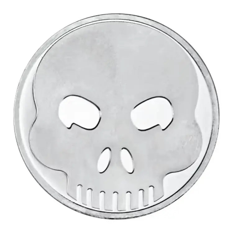 Emoji Skull 1 oz Fine Silver – SilverTowne