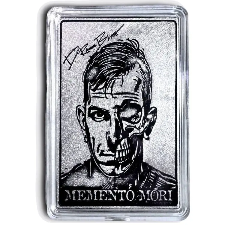 Memento Mori Randy Blythe 1 oz Silver Signature Card slitek– Ražba 500