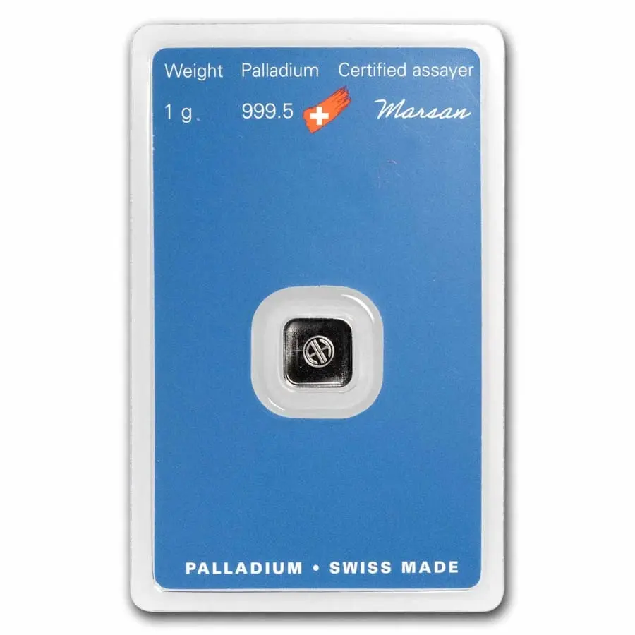 Argor-Heraeus Palladium slitek 1 g