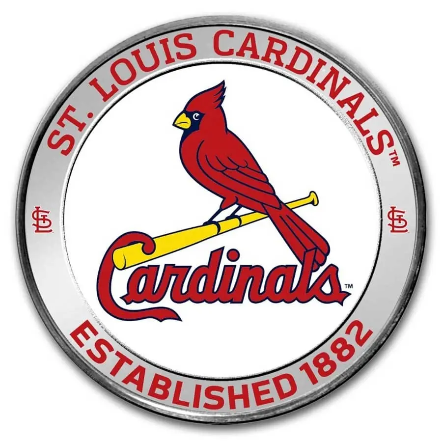 MLB St. Louis Cardinals 1 oz Silver Colorized (v krabičce)