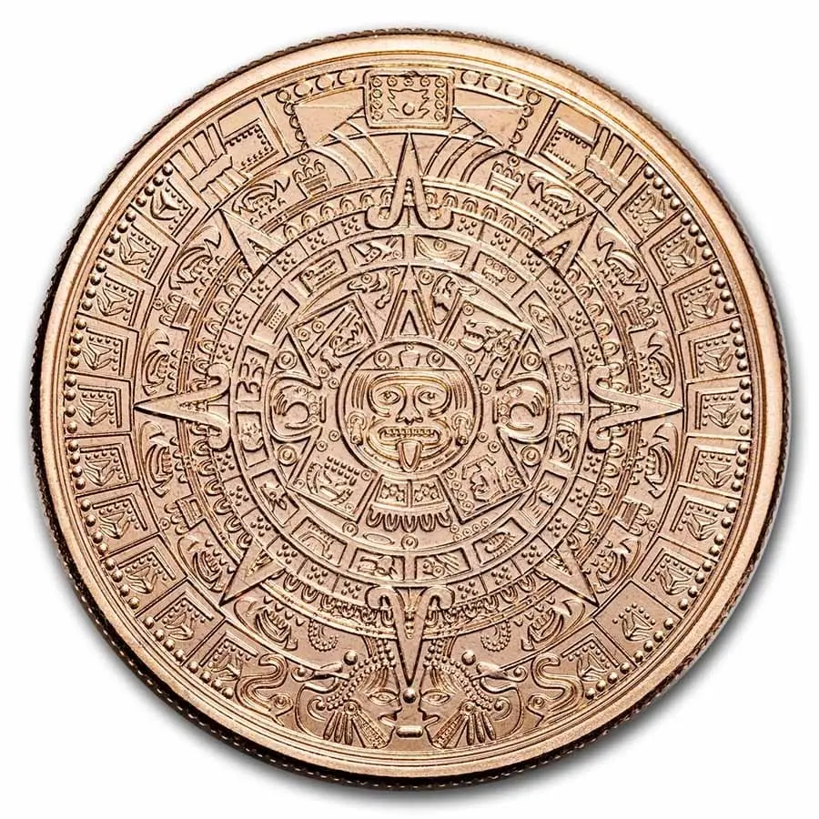 Aztécký kalendář a pyramida 1 Oz