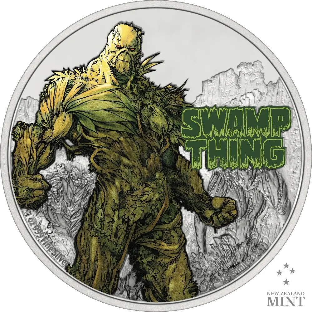 SWAMP THING 2021 1 oz stříbrná barevná mince