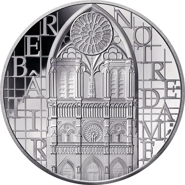 Notre Dame 2 Oz Stříbrná mince